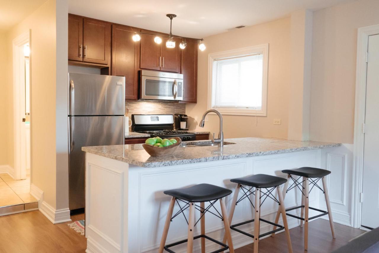 Cozy & Stylish 2Br Apt Near O'Hare Int'L Airport - Central Cozy Dunning Eksteriør bilde