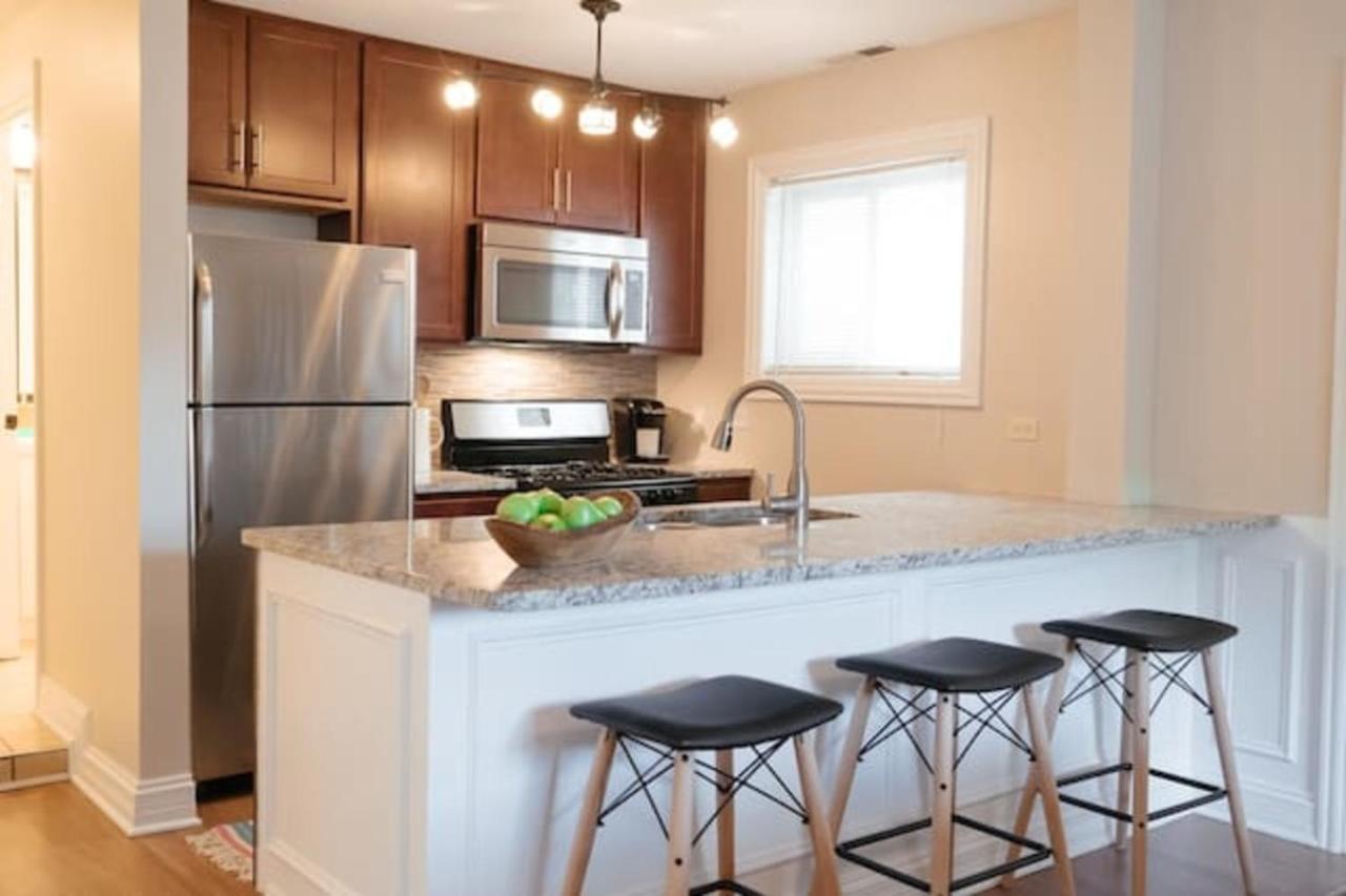 Cozy & Stylish 2Br Apt Near O'Hare Int'L Airport - Central Cozy Dunning Eksteriør bilde